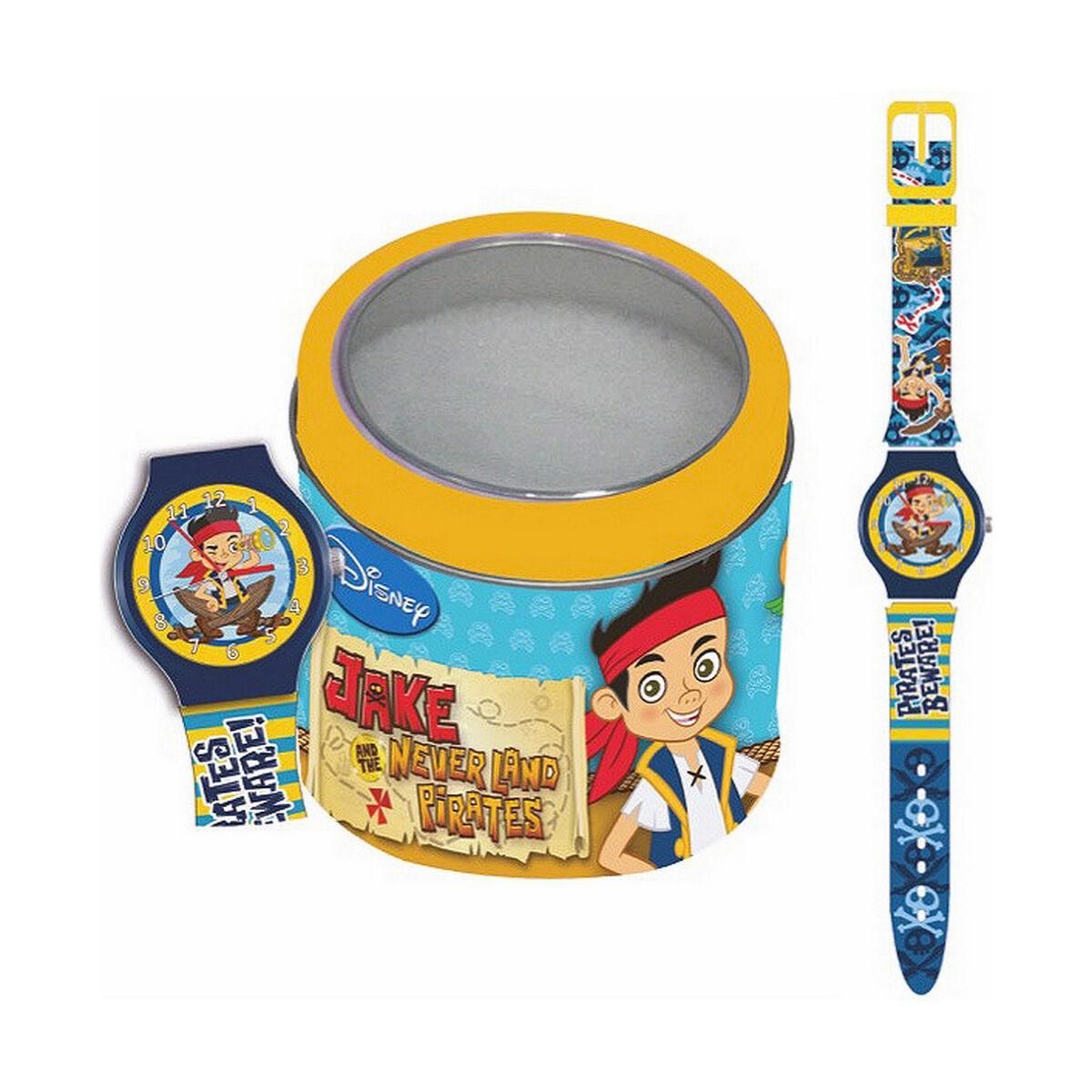 Ur til små børn Cartoon JAKE THE PIRATE - TIN BOX (Ø 33 mm)