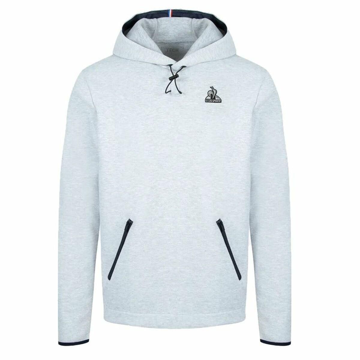 Hættetrøje til Mænd Le coq sportif Tech Grå M