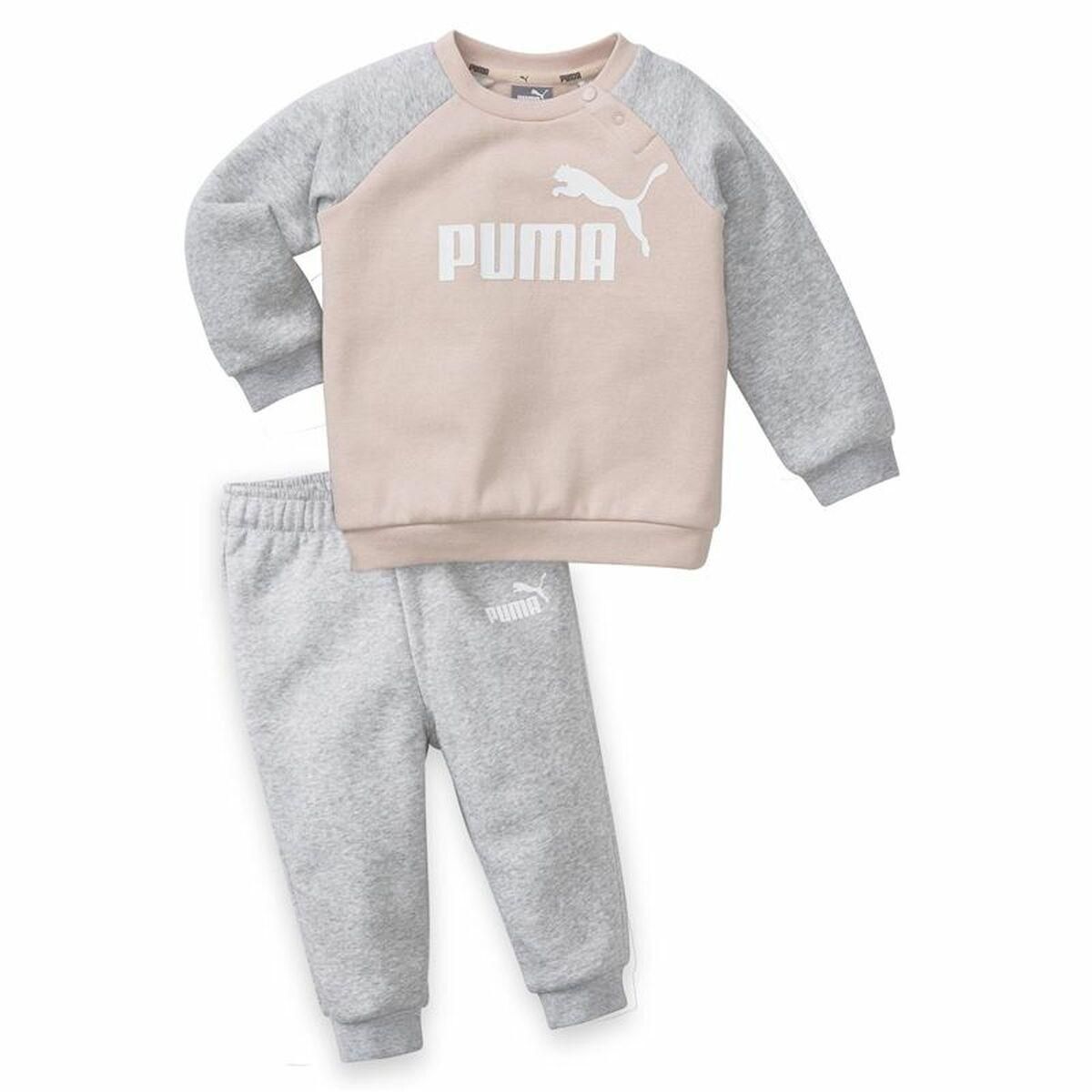 Baby træningsdragt Puma Minicat Essentials Grå 6-9 måneder