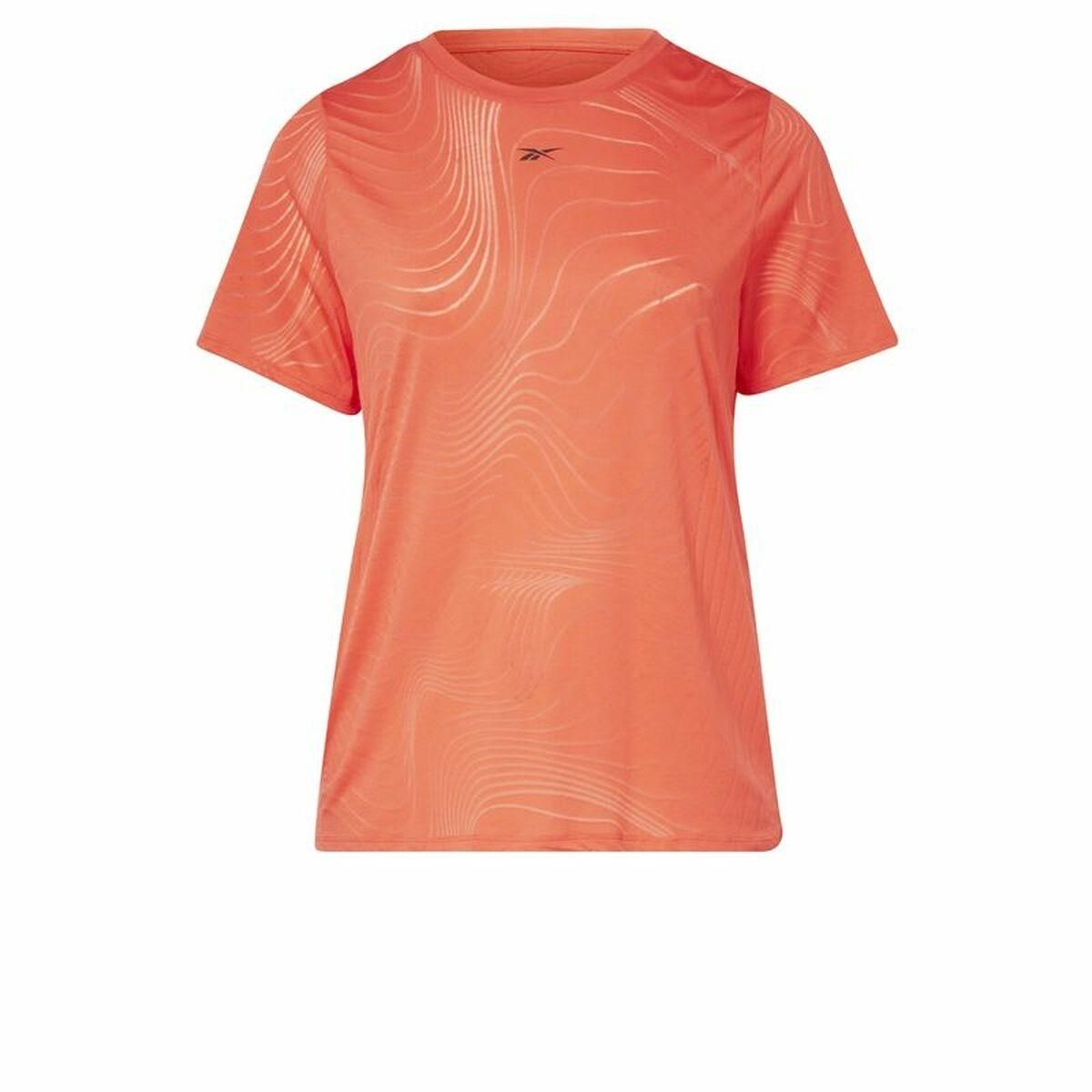 Kortærmet T-shirt til Kvinder Reebok Burnout Orange 1X