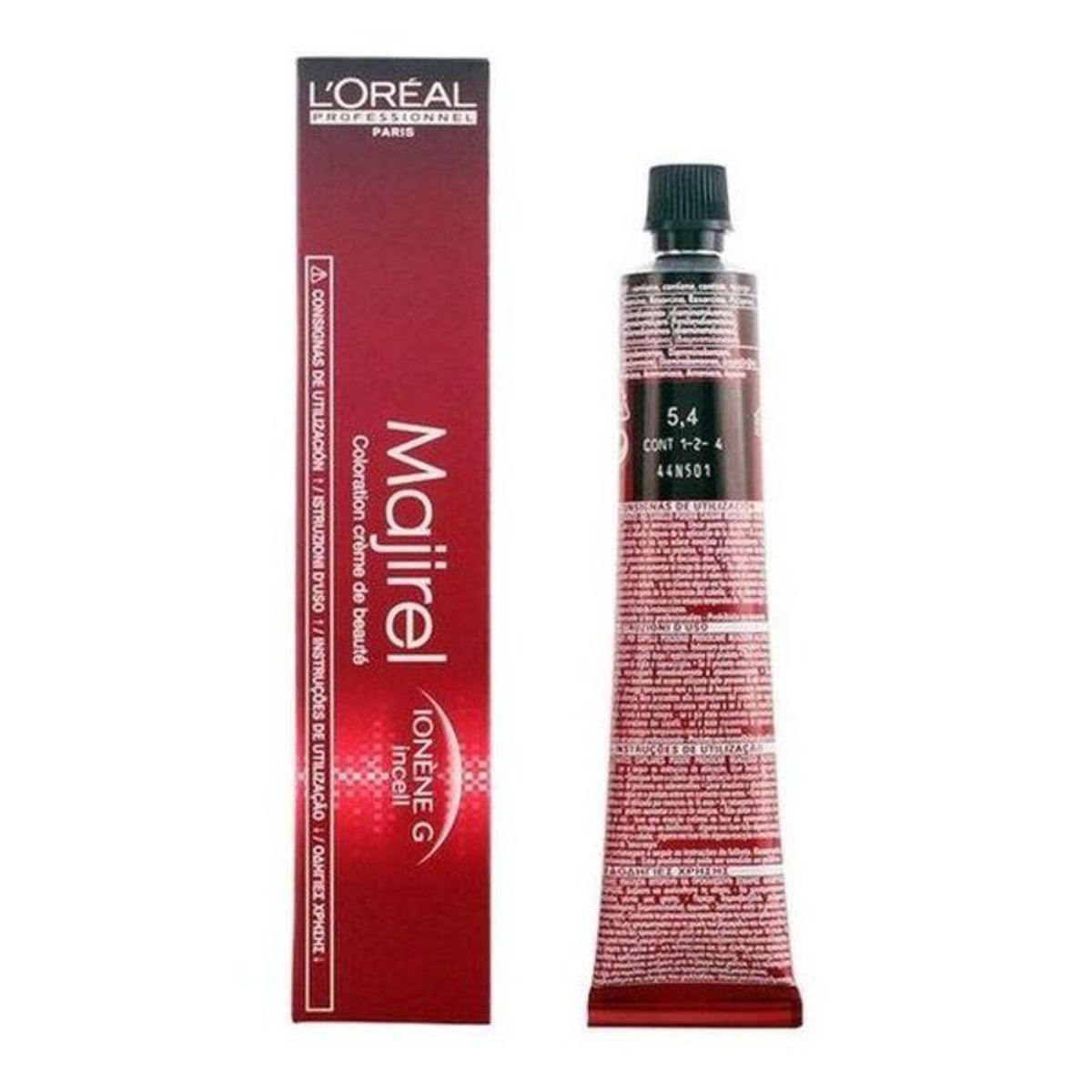 Permanent Farve Majirel L'Oreal Professionnel Paris 0000003506 Nº 5,4 Nº 5,4 50 ml