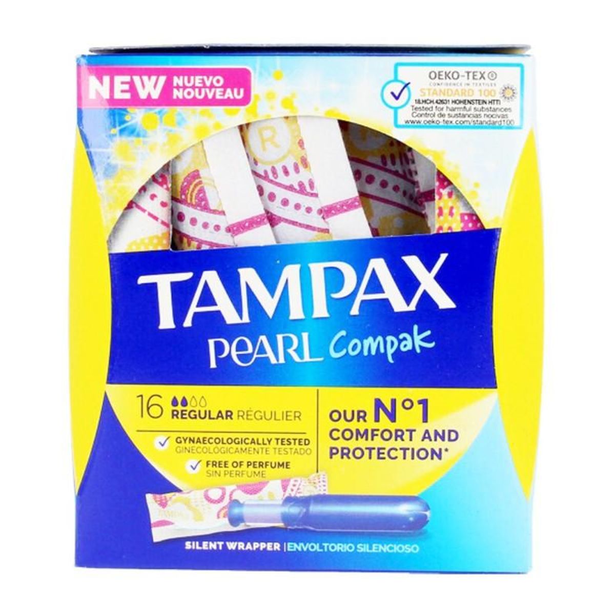 Almindelig tamponer PEARL Tampax (16 uds) (16 uds) (18 uds)