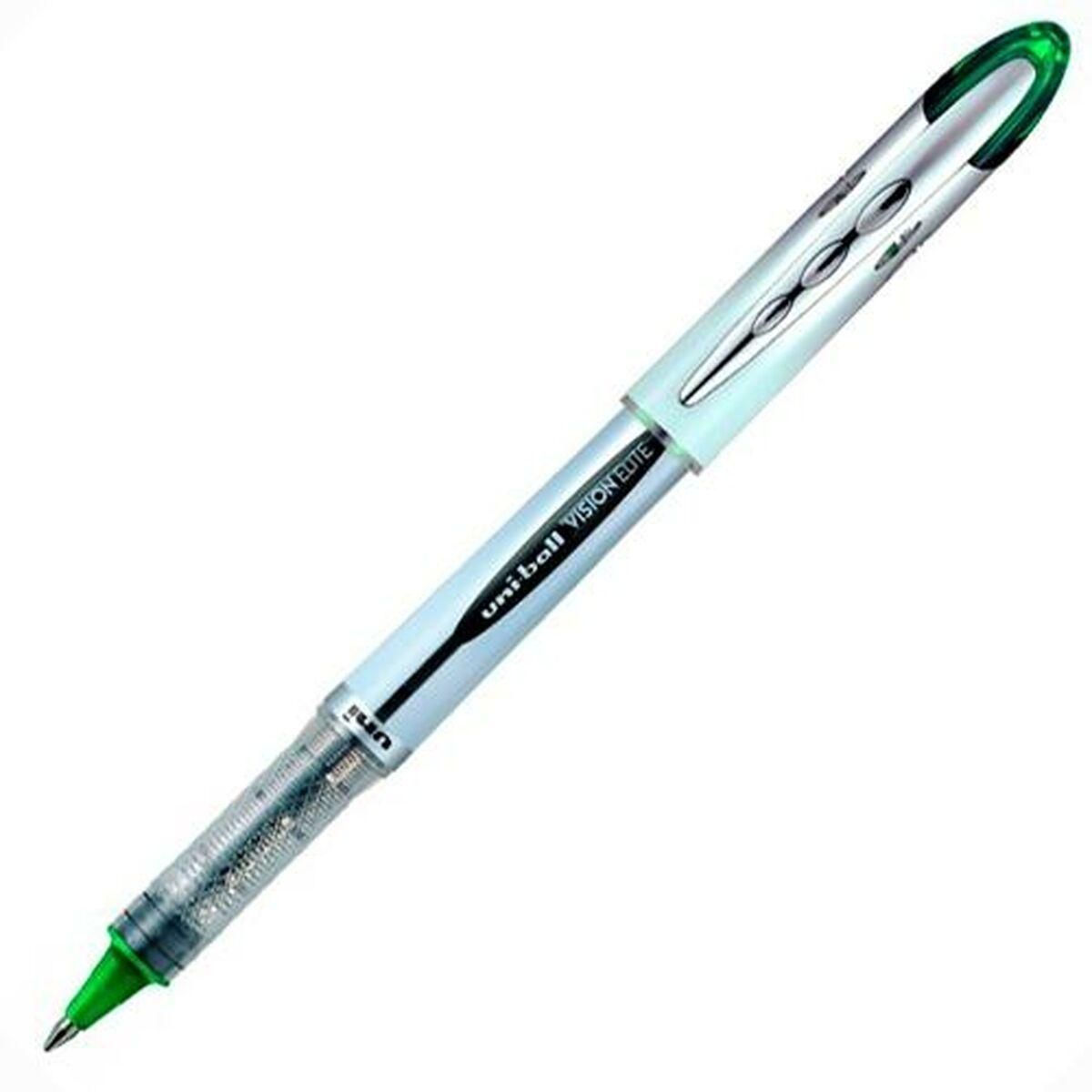 Pen med flydende blæk Uni-Ball Vision Elite UB-200 Grøn 0,6 mm (12 Dele)