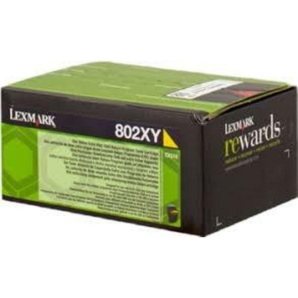 Toner Lexmark 802XY Gul