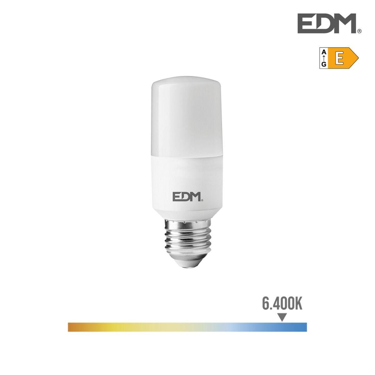 LED-lampe EDM Rørformet E 10 W E27 1100 Lm Ø 4 x 10,7 cm (6400 K)