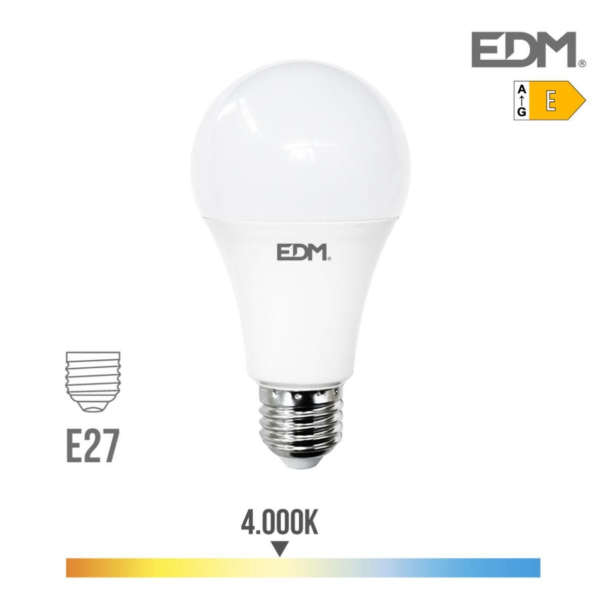 LED-lampe EDM E 24 W E27 2700 lm Ø 7 x 13,6 cm (4000 K)