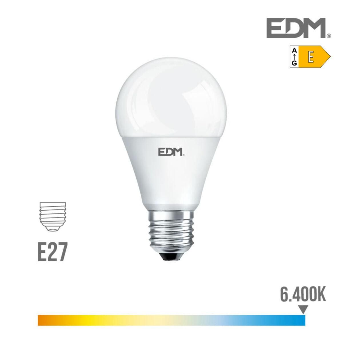 LED-lampe EDM E 17 W E27 1800 Lm Ø 6,5 x 12,5 cm (6400 K)