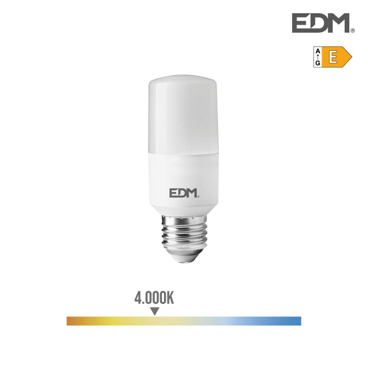 LED-lampe EDM Rørformet E 10 W E27 1100 Lm Ø 4 x 10,7 cm (4000 K)