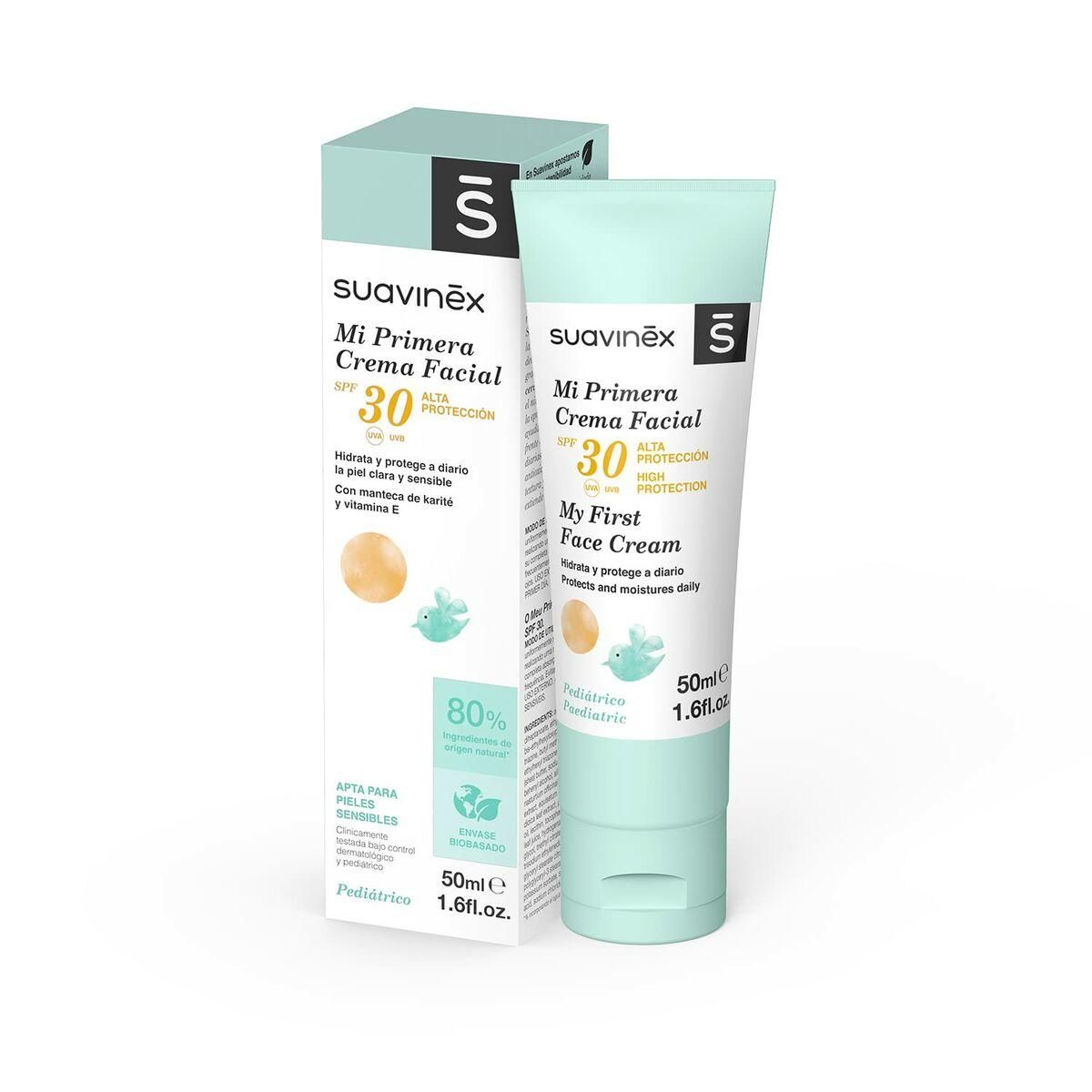 Fugtgivende ansigtscreme til babyer Suavinex Crema Spf 30 50 ml