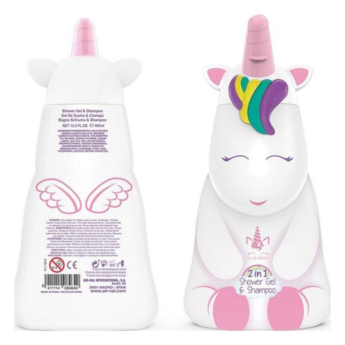 Gel og Shampoo 2 i 1 Eau My Unicorn Cartoon P8472 400 ml