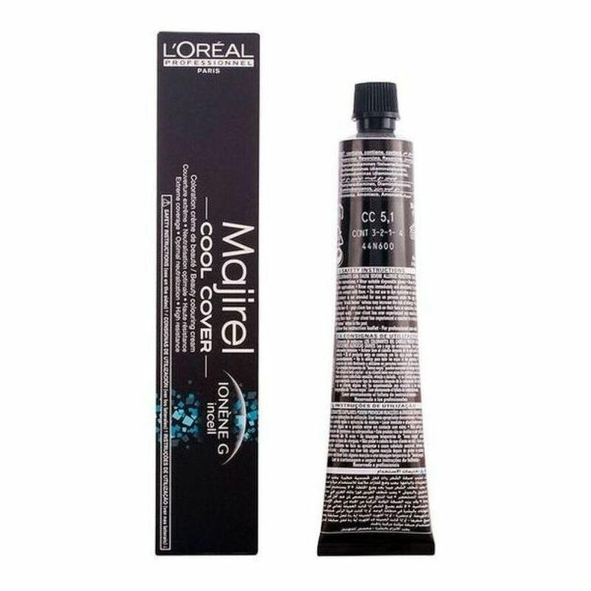 Permanent Farve Majirel Cool-Cover L'Oreal Professionnel Paris 0000017692 Châtain Clair Cendré 50 ml