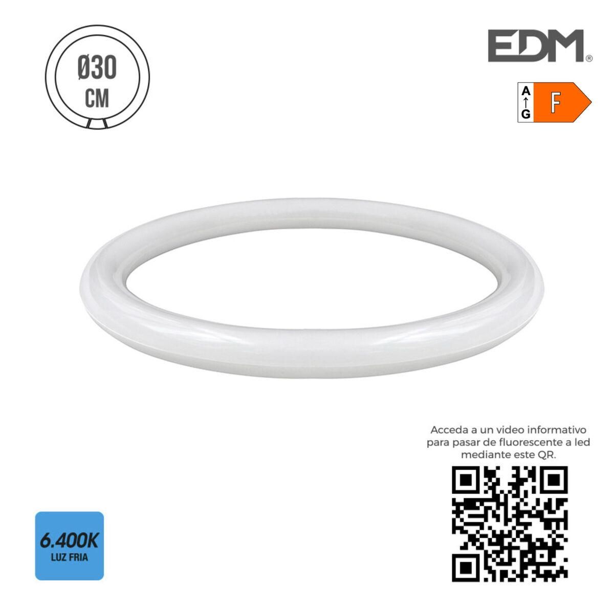 LED Tube EDM Cirkulær G10Q F 18 W 2100 Lm Ø 30 cm (6400 K)