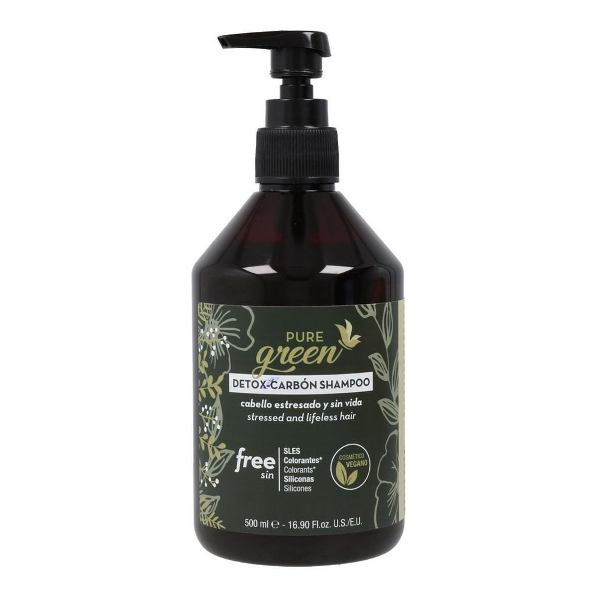 Shampoo Pure Green Detox Carbon (500 ml)