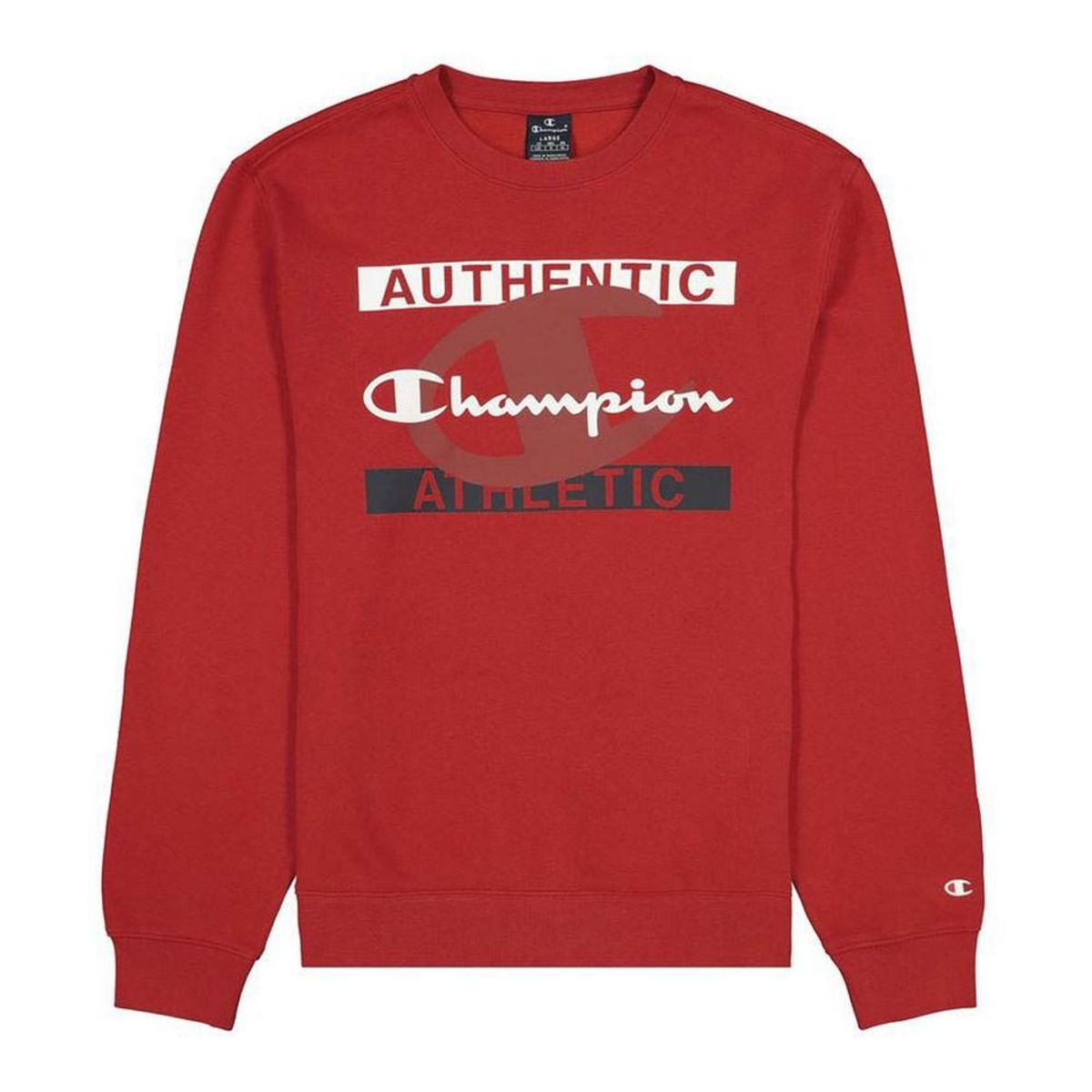 Sweaters uden Hætte til Mænd Champion Authentic Athletic Rød XS