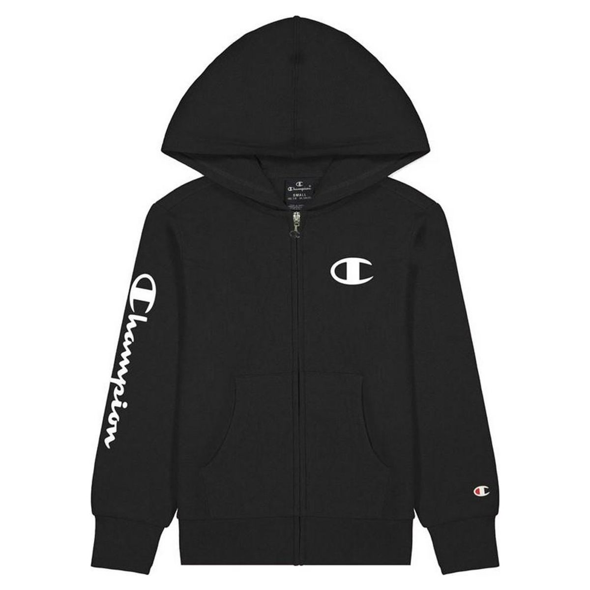 Sportsjakke til Mænd Champion Full Zip Logo Boy Sort