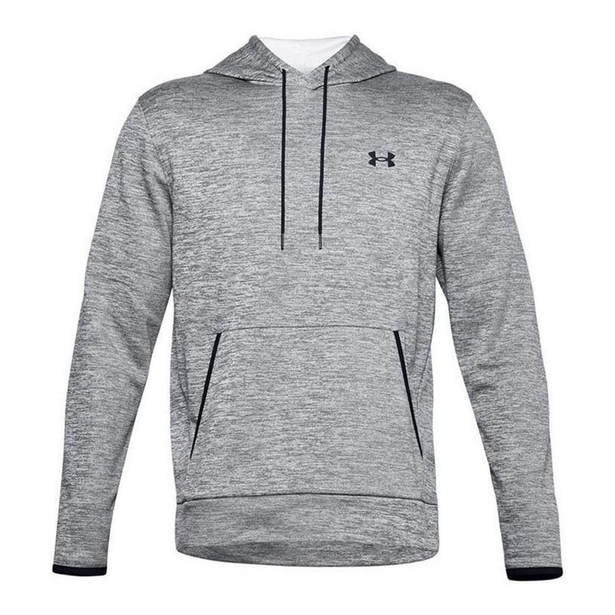 Hættetrøje til Mænd Under Armour Fleece Twist Mørkegrå XL