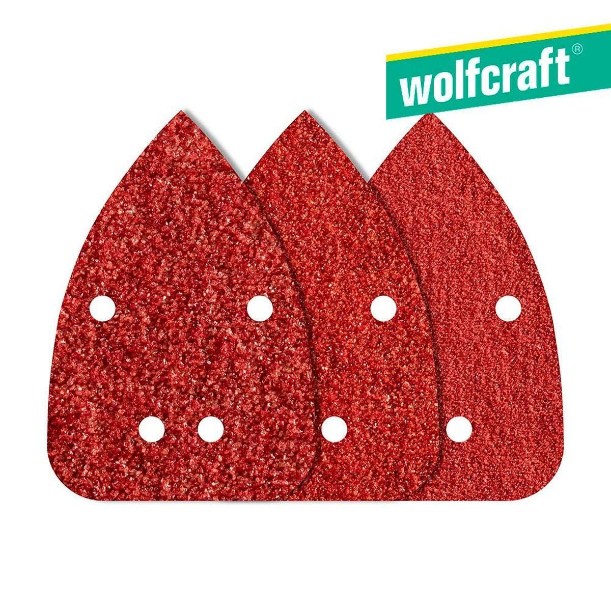 Slibemaskine Wolfcraft 1756000 80/120/240 g (9,6 x 13,6 cm)