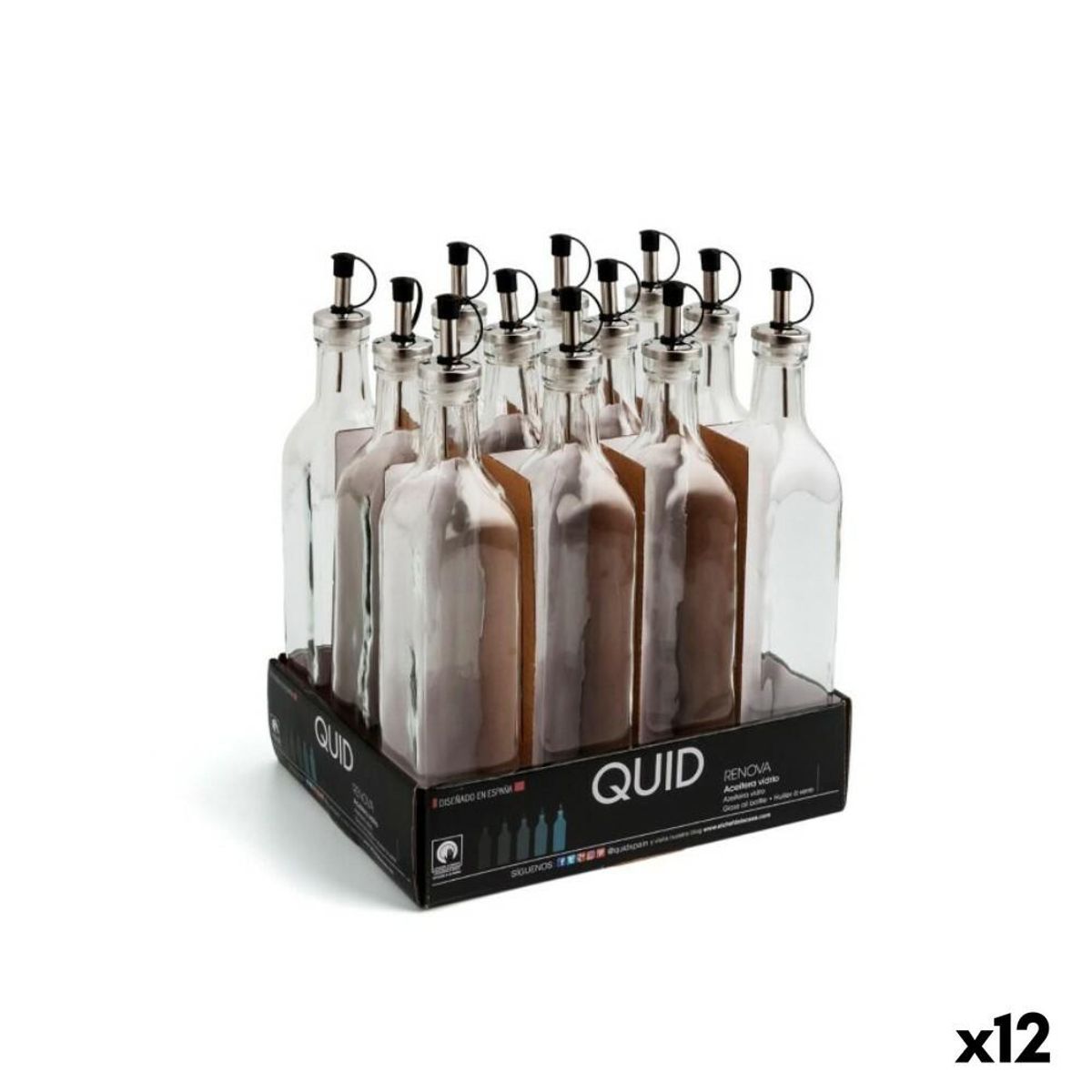 Flakon Quid Renova Gennemsigtig Glas 250 ml (12 enheder) (Pack 12x)