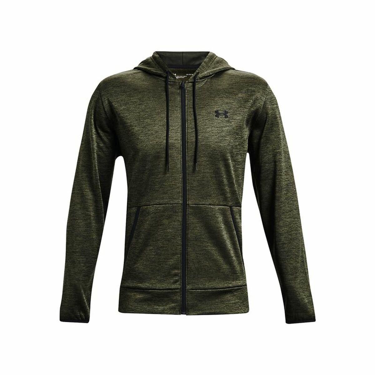 Sportsjakke til Mænd Under Armour Fleece FZ Oliven L