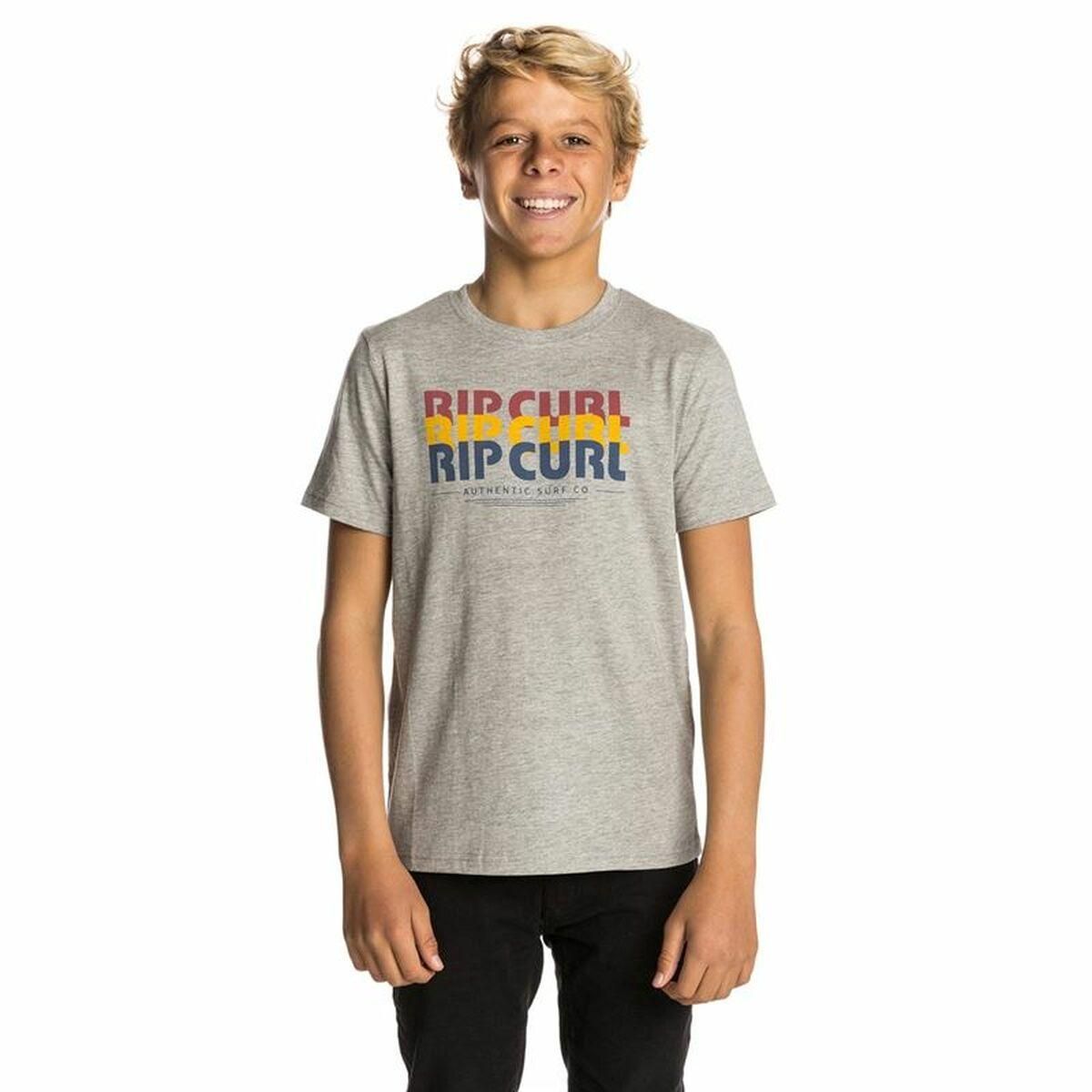 Kortærmet T-shirt til Børn Rip Curl Big Mama Grå 10 år