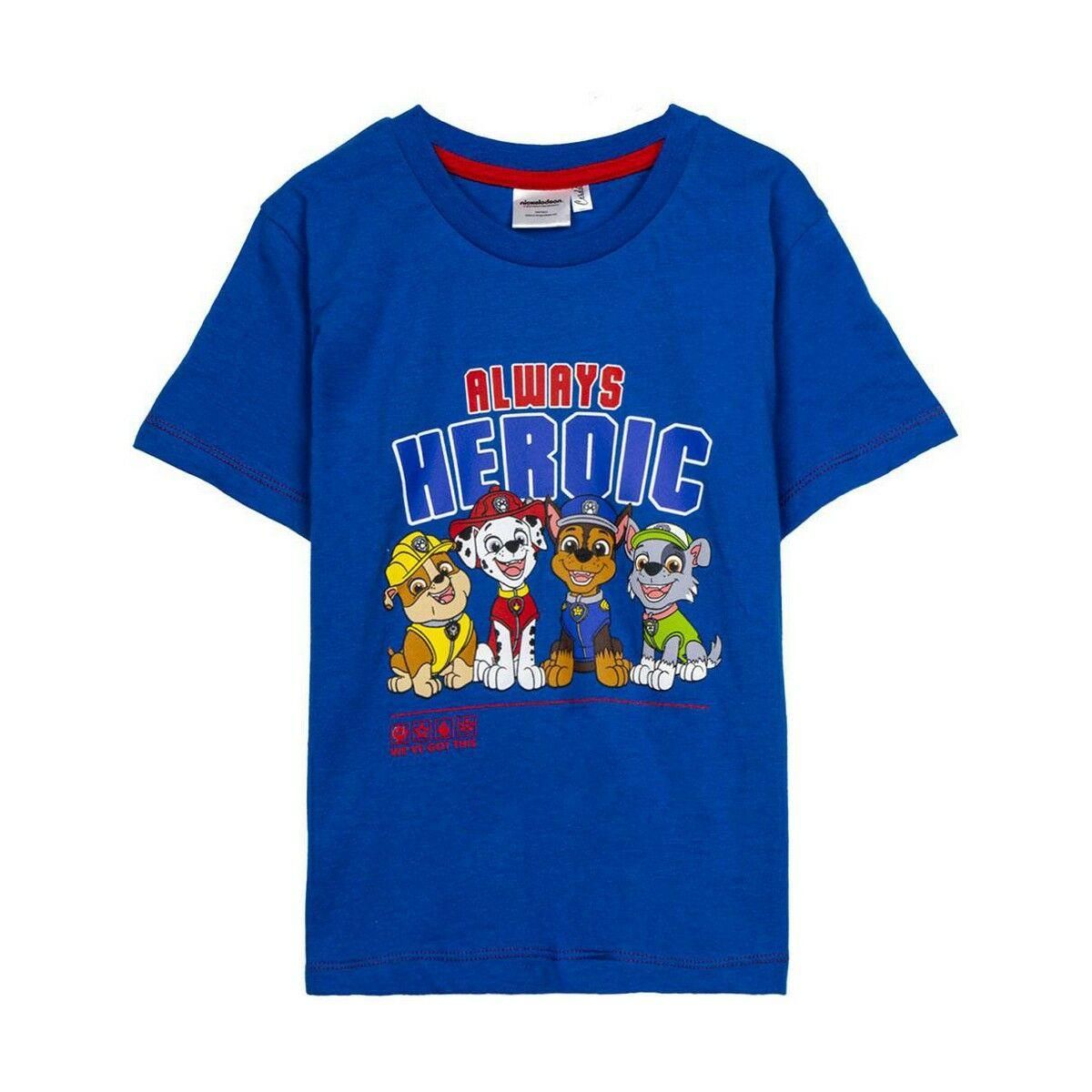 Kortærmet T-shirt The Paw Patrol Mørkeblå 6 år