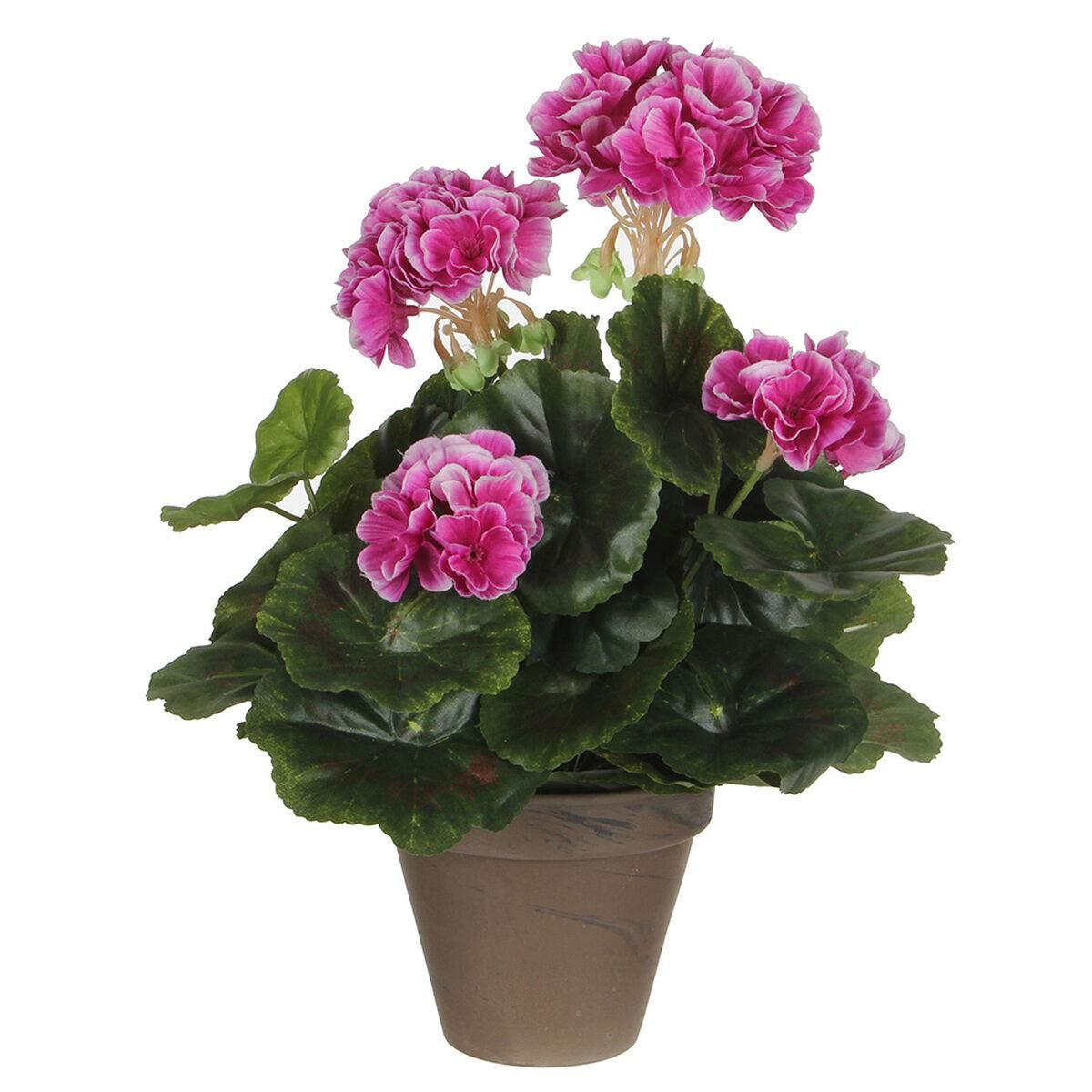 Dekorativ plante Mica Decorations PVC Geranium (11,5 x 33 cm)