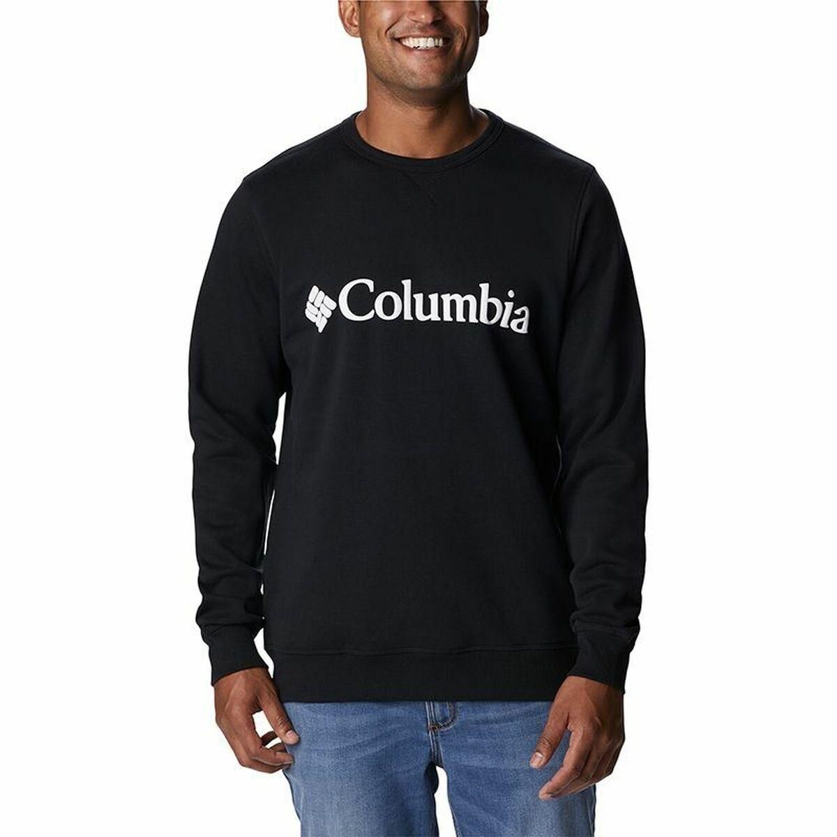 Sweaters uden Hætte til Mænd Columbia Logo Fleece Crew Sort M