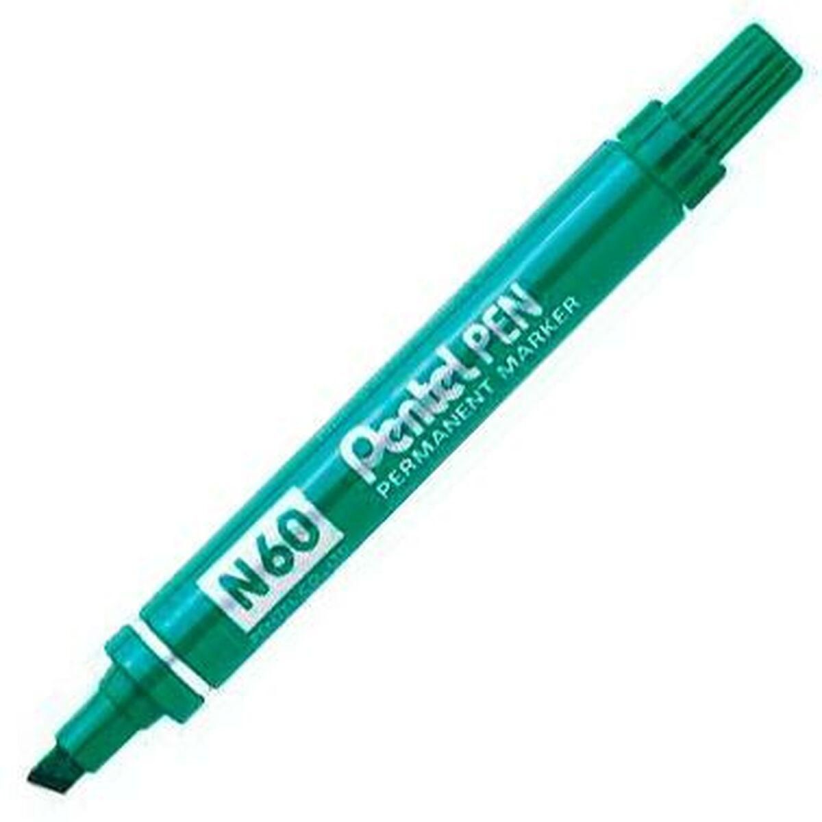 Sprittusch Pentel N60 Grøn 12 Dele