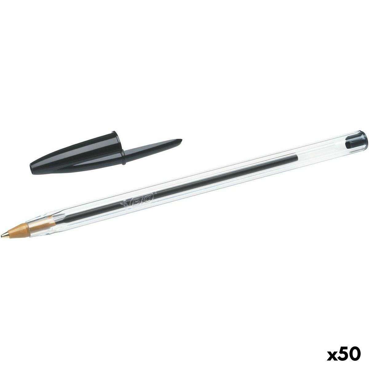 Kuglepen Bic Cristal Original Sort 0,32 mm (50 enheder)