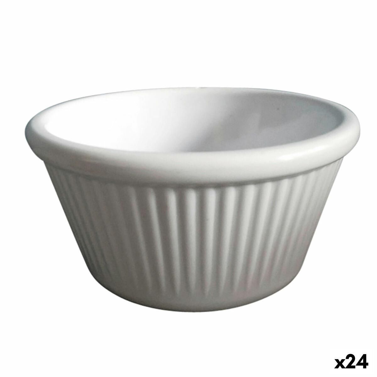 Skål Quid Professional Ramekin Hvid Plastik (8,5 x 8,5 x 4,5 cm) (24 enheder)