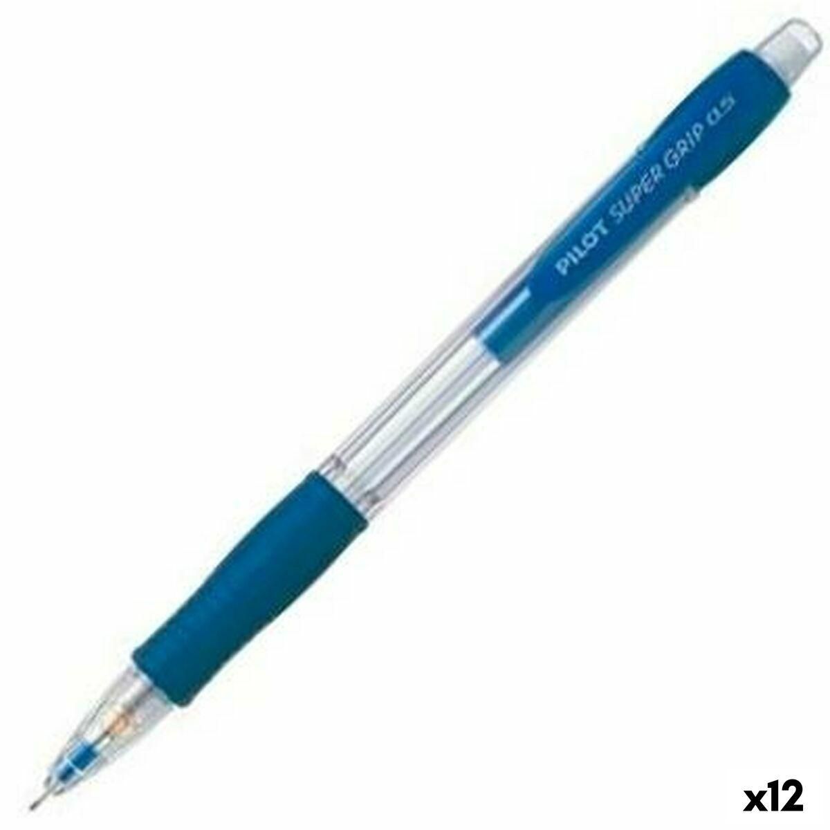 Stiftholder Pilot Super Grip Blå 0,5 mm (12 enheder)