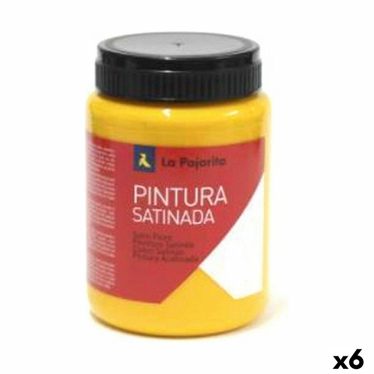 Tempera La Pajarita L-27 Gul Satin finish Skole (35 ml) (6 enheder)