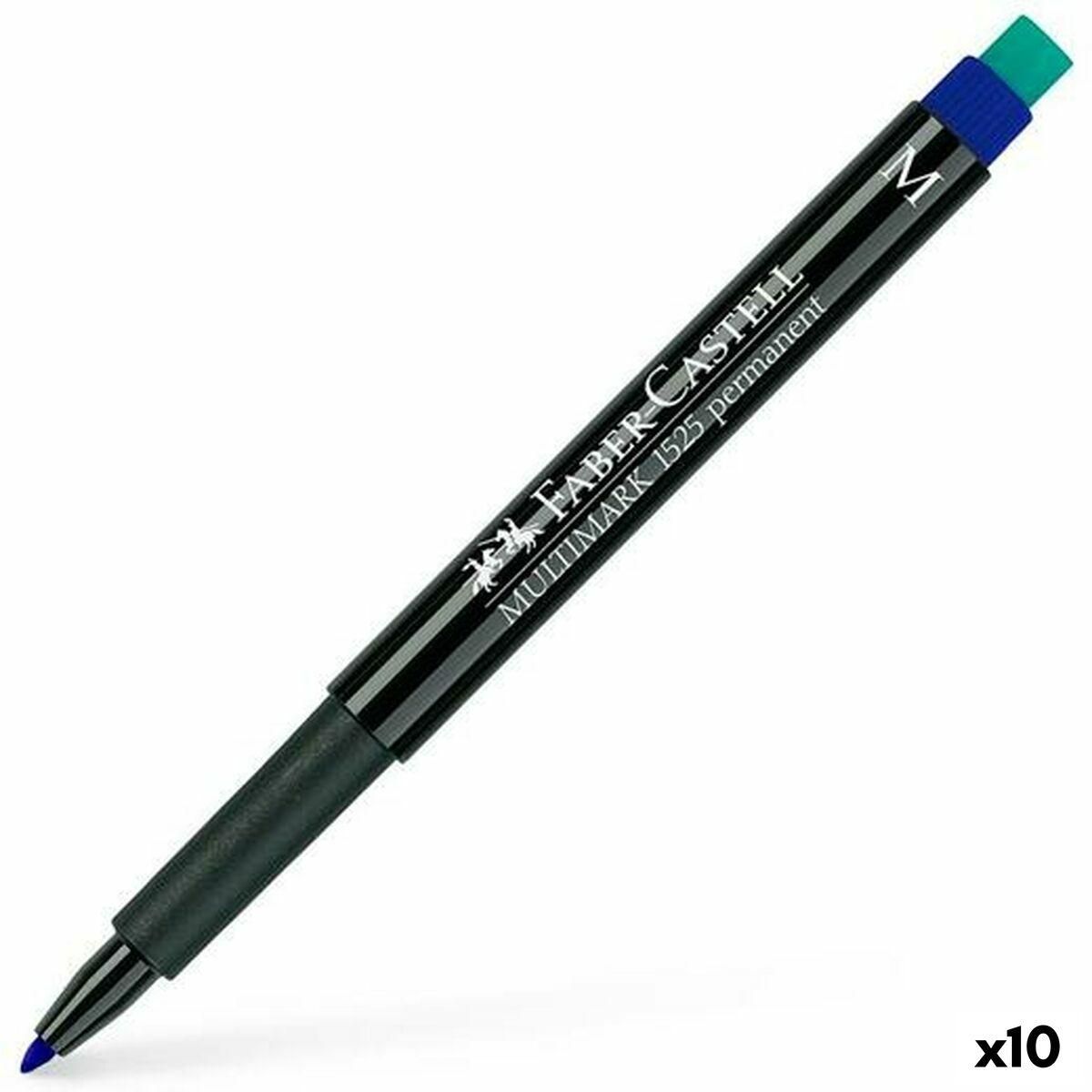 Sprittusch Faber-Castell Multimark 1523 M Blå (10 enheder)