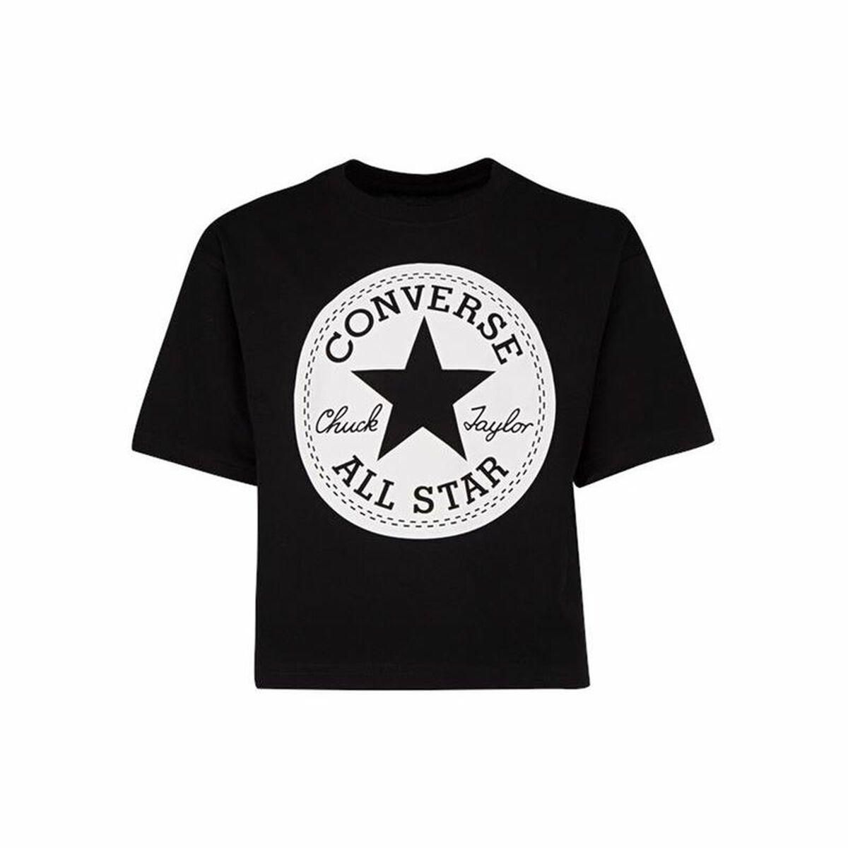 Kortærmet T-shirt Signature Converse Chuck Patch Boxy Sort 6-7 år