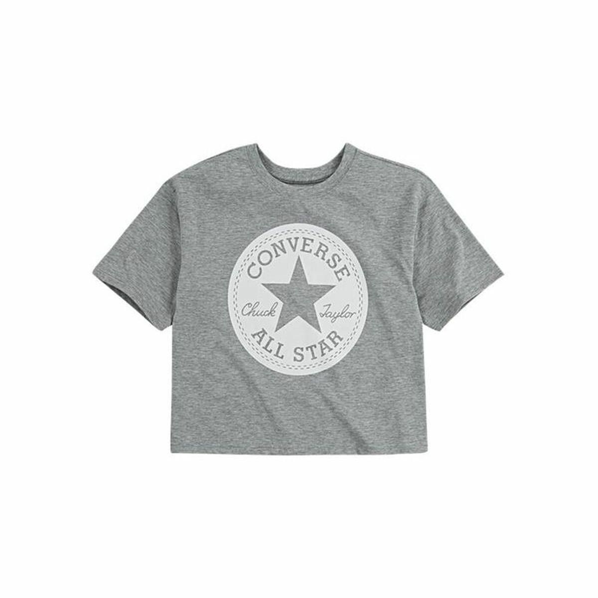 Kortærmet T-shirt Converse Chuck Patch Boxy Grå 2-3 år