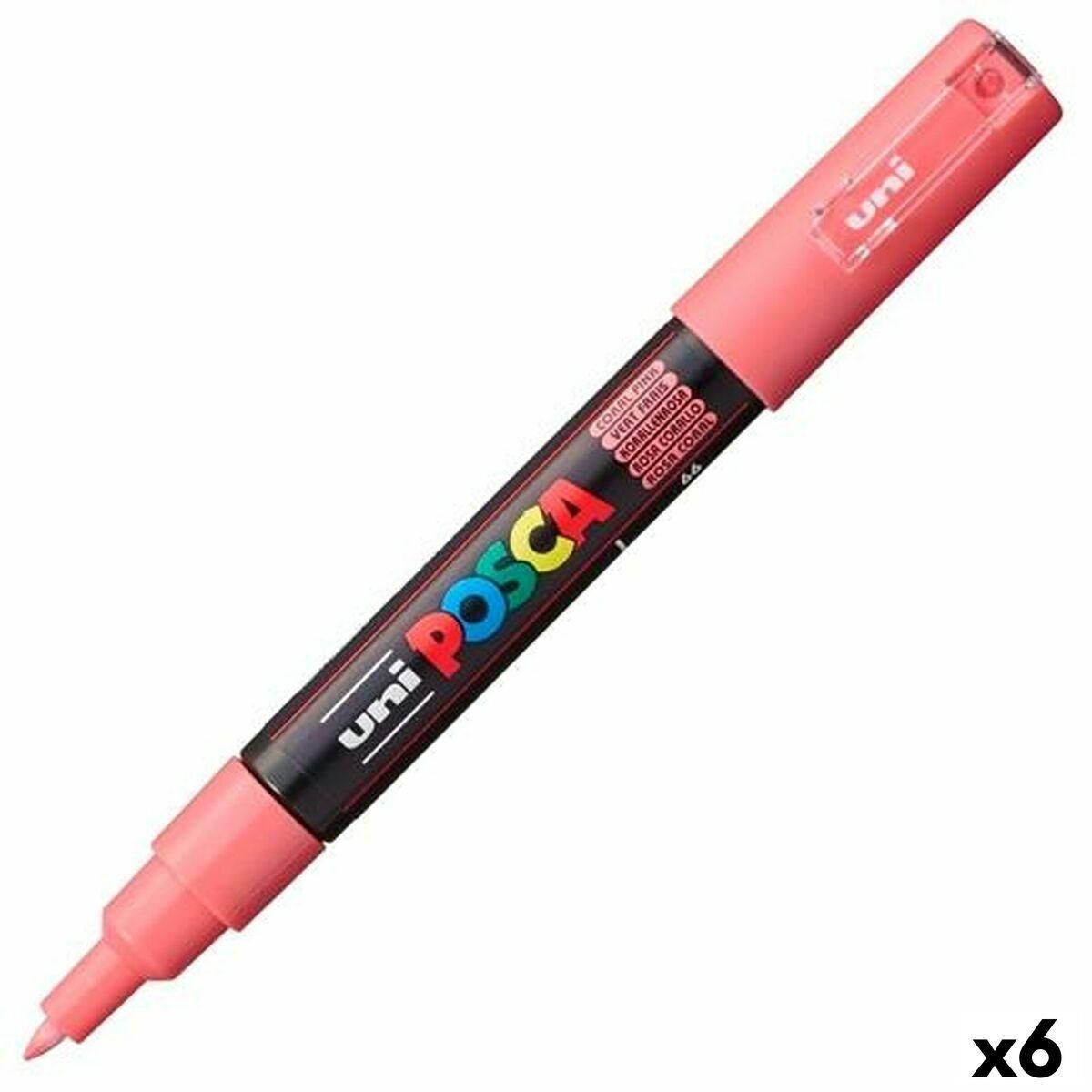 Markør POSCA PC-1M Coral Pink (6 enheder)