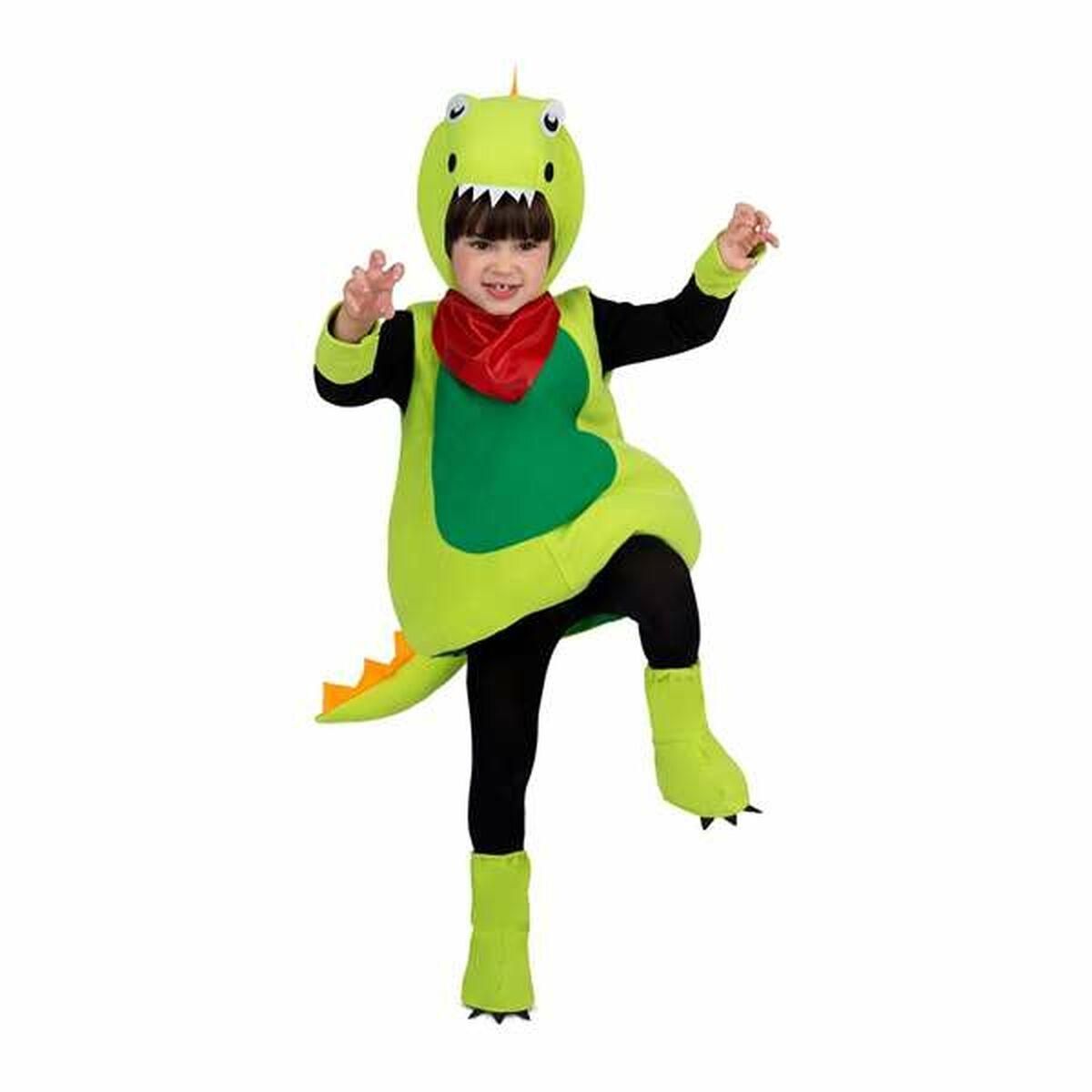 Kostume til børn Grøn Dinosaur 3-4 år