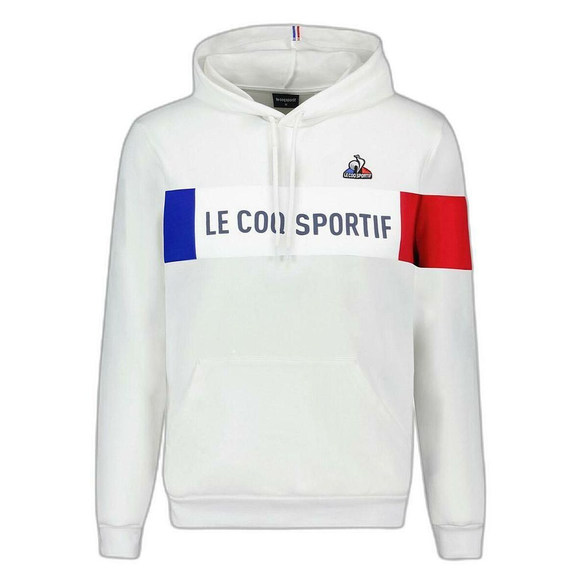 Hættetrøje til Mænd Le coq sportif TRI HOODY NEW OPTICAL 2310015 Hvid M