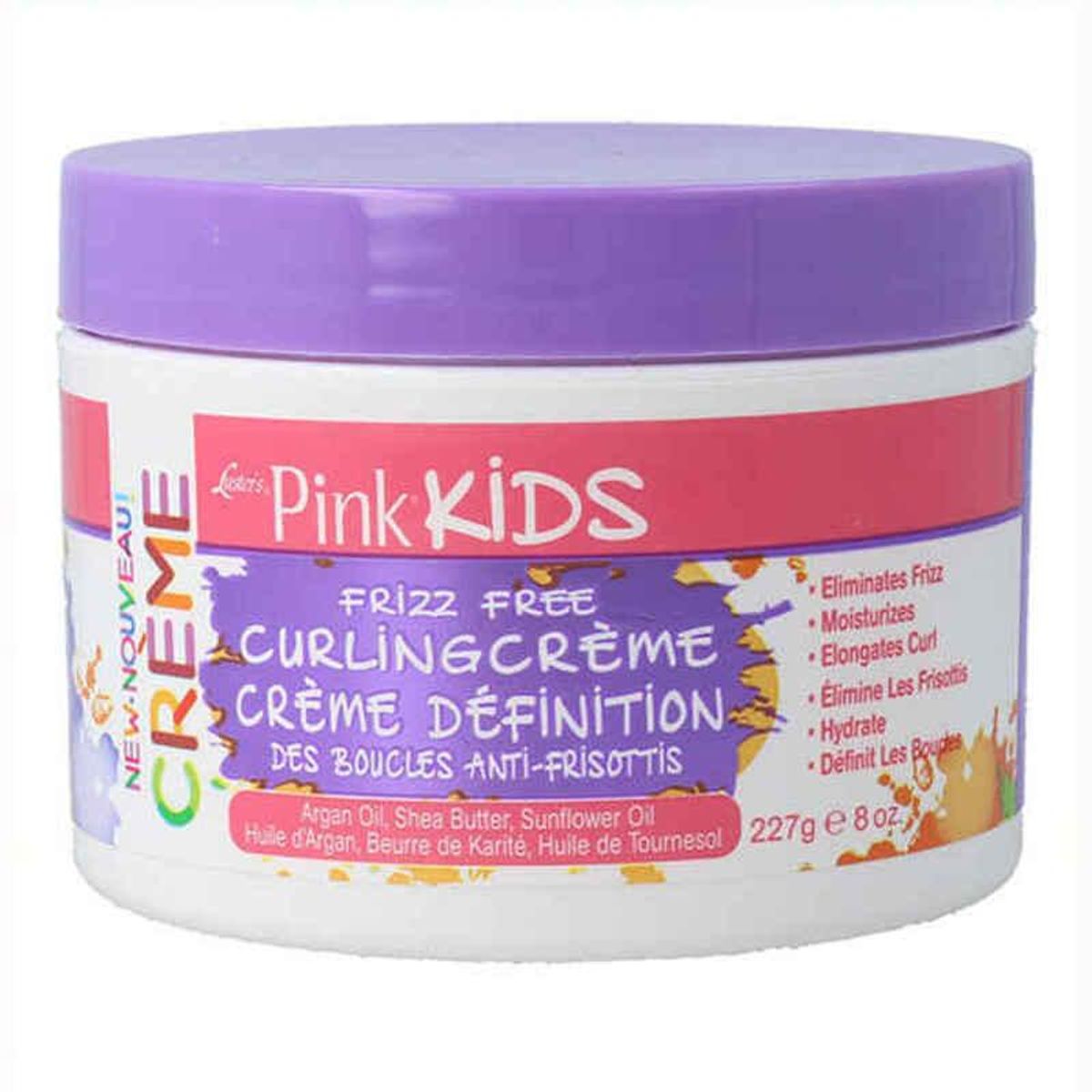 Hårlotion Luster Pink Kids Frizz Free Curling Creme Krøllet Hår (227 g)