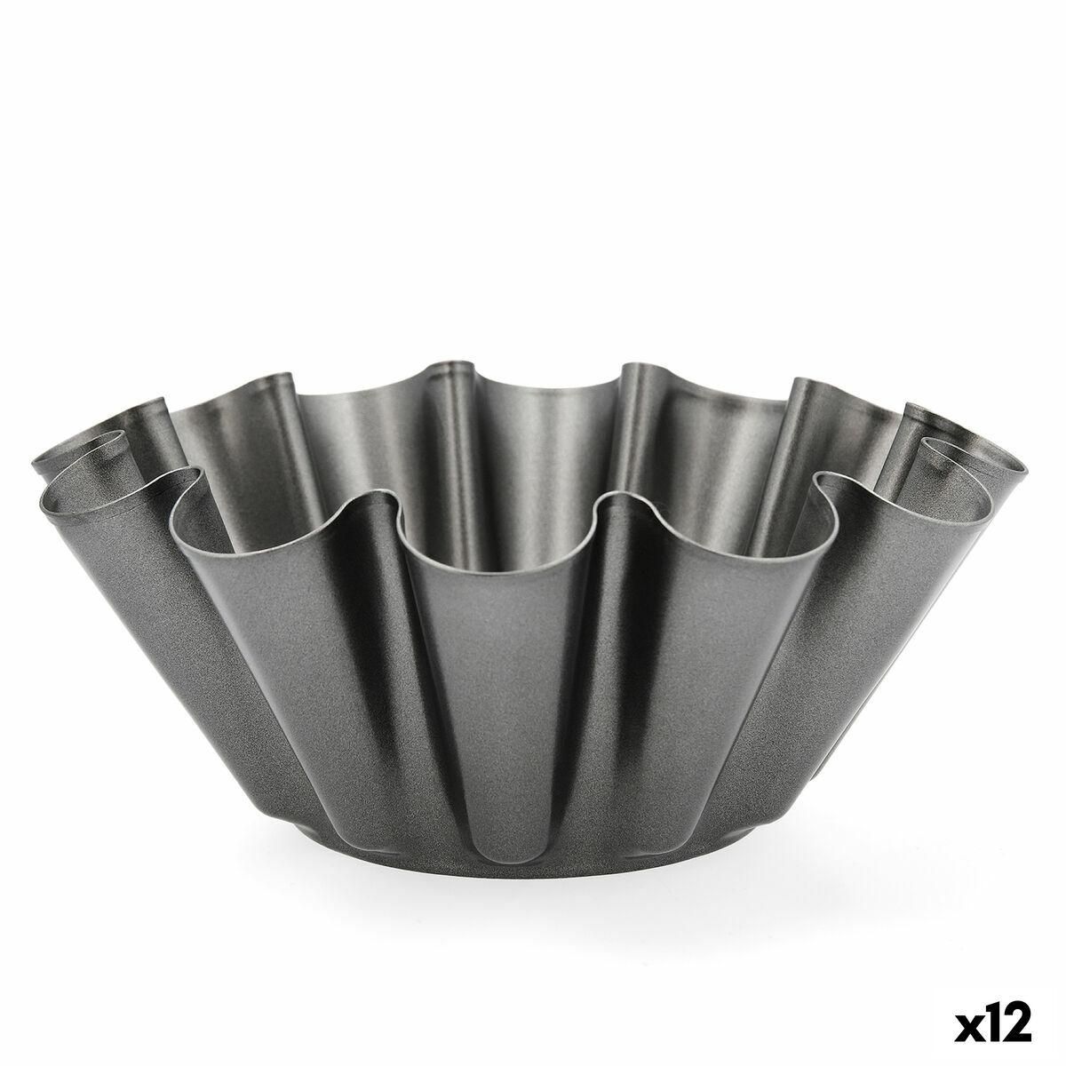 Buddinge Form Quid Sweet Grey Sort Metal 23 x 9 cm (12 enheder)