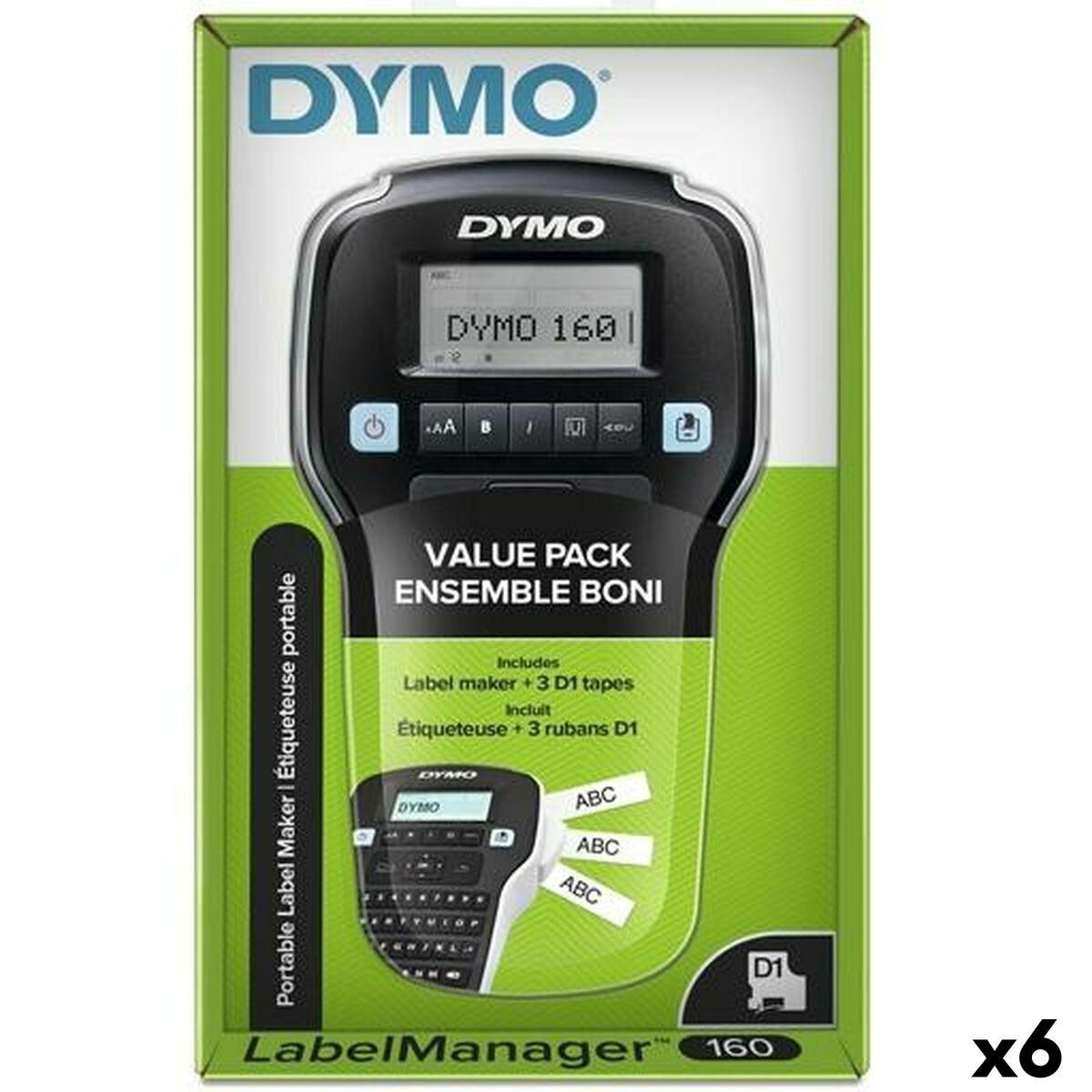 Elektrisk labelmaker Dymo LM160 Sort 1,2 mm 6 enheder