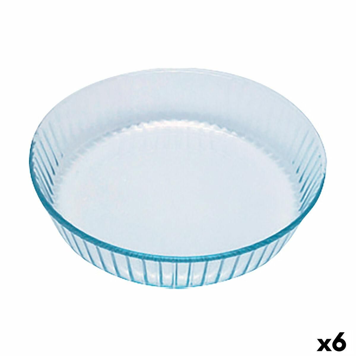 Bageform Pyrex Classic Cirkulær Gennemsigtig 27 x 27 x 6 cm (6 enheder)