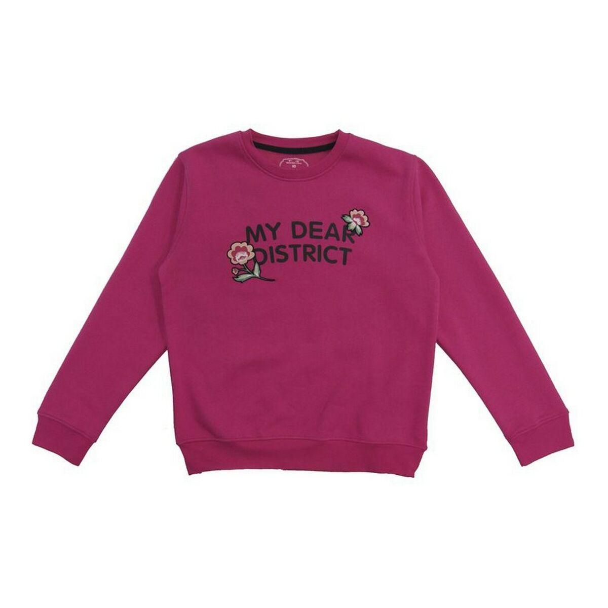 Sweatshirt uden hætte til piger Softee Lunar Pink Fuchsia 8 år