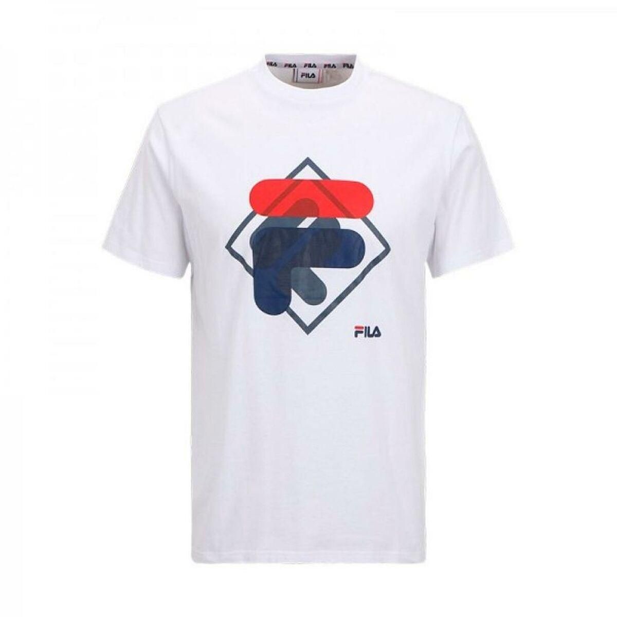 Børne Kortærmet T-shirt Fila FAT0340 10001 Hvid 16 år