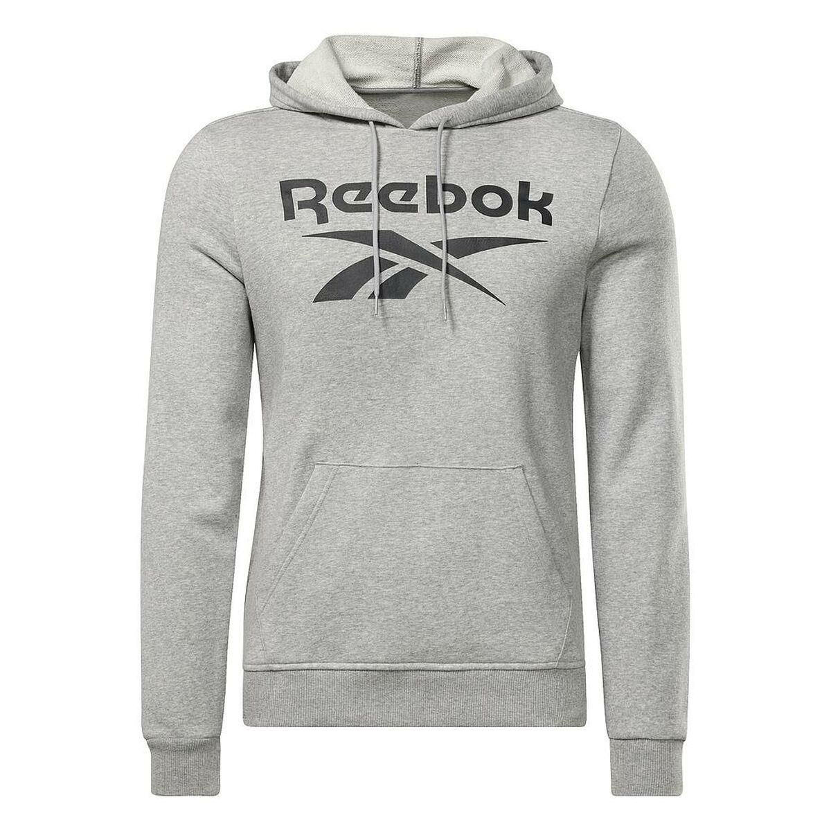 Hættetrøje til Mænd Reebok FT BIG LOGO OTH HZ8786 Grå XL