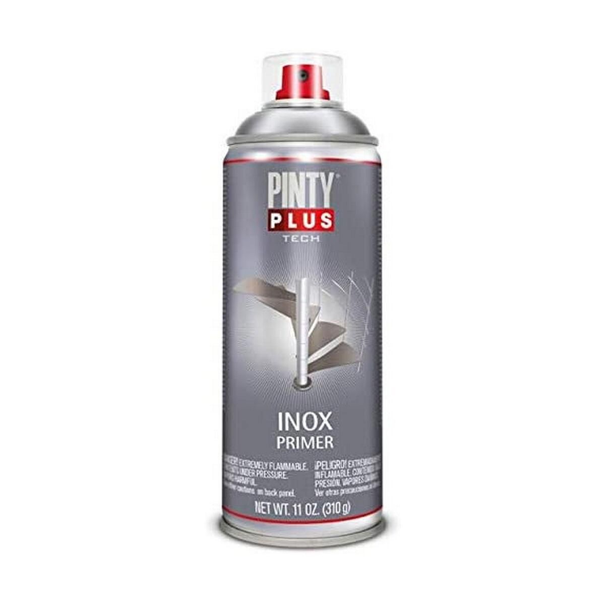 Spraymaling Pintyplus Tech I150 400 ml 310 ml Udskriver Sølvfarvet