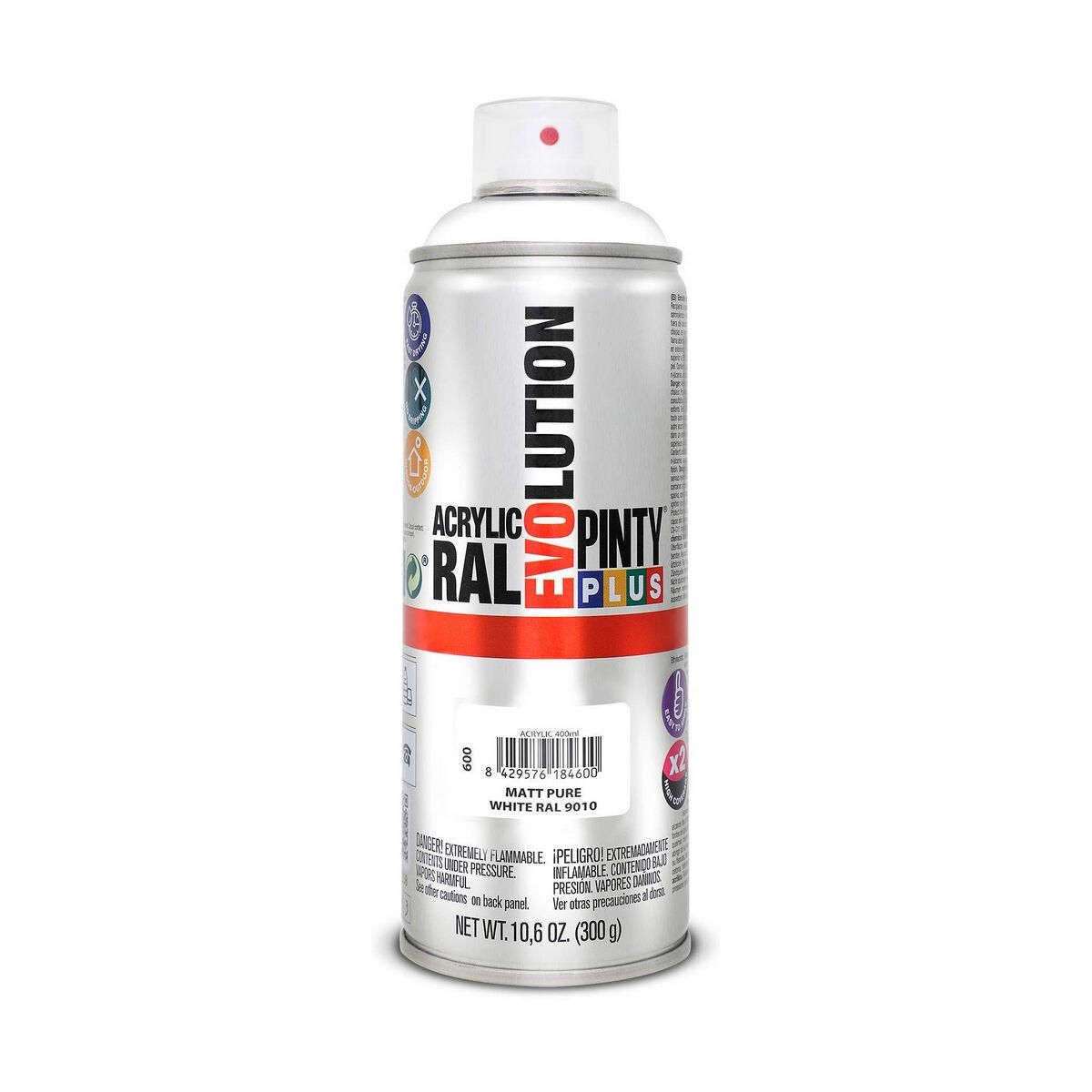 Spraymaling Pintyplus Evolution RAL 9010 400 ml Mat Pure White