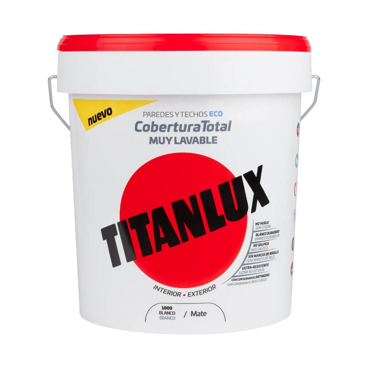 Plastmaling Titan 06t100005 Ceiling Væg Kan vaskes Hvid Mat 4 L