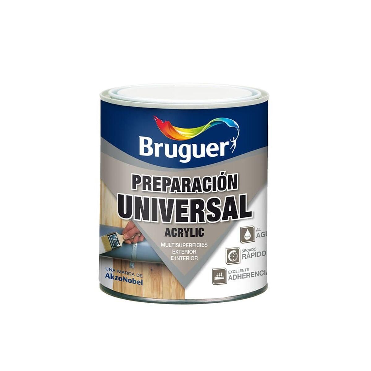 Overfladebehandling Bruguer 5120576 Universal Akryl Udskriver 250 ml Hvid Mat