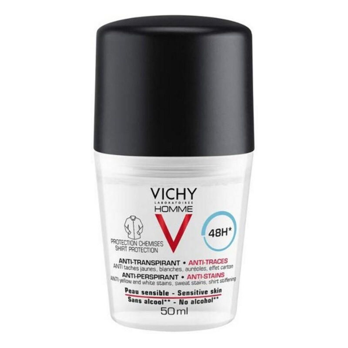 Roll on deodorant Vichy Homme 48 timer Deodorant 50 ml